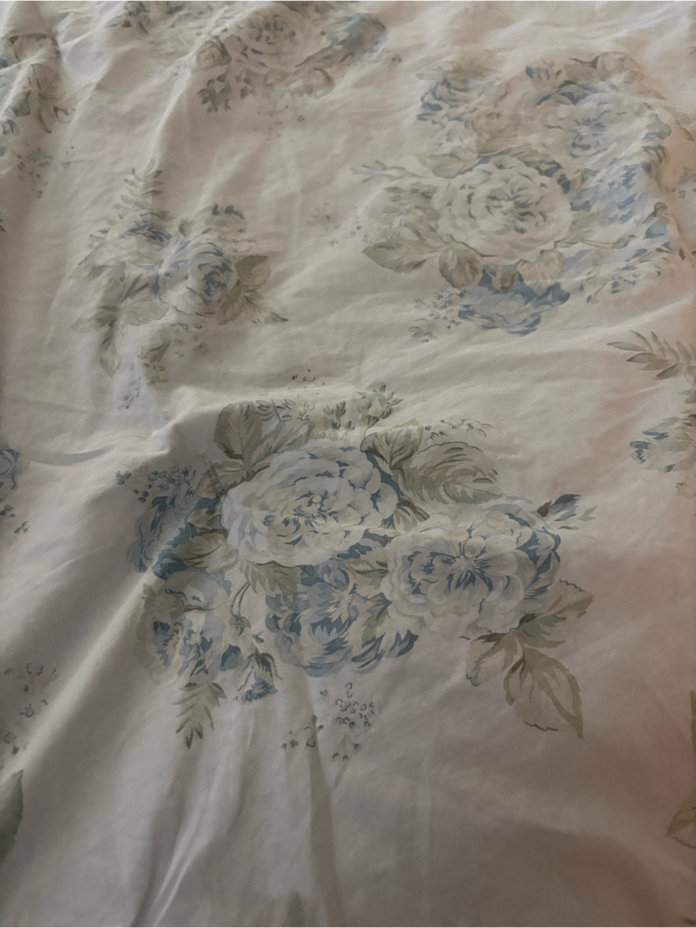 Rachel Ashwell Simply Shabby Chic King blue floral comforter